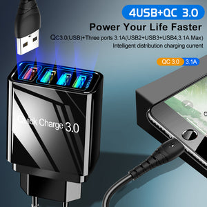 48W Quick Charge 3.0 4.0 USB Fast Charger