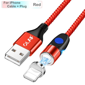 Fast magnetic charging USB cable (iPhone, micro USB, Type-C)